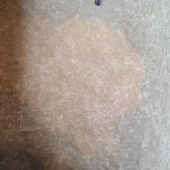 Vtg Mens Green 90s Wolves Double Sided Tee Single Stich Mineral Wash Wilderness - Picture 9 of 10